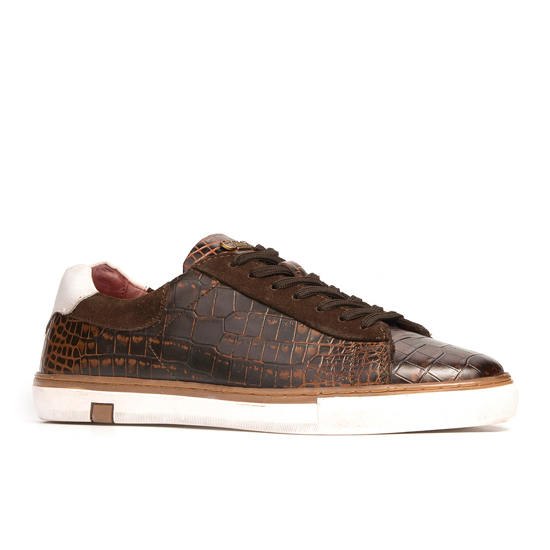 SNEAKER WALKER REPTILE BROWN PARA HOMBRE