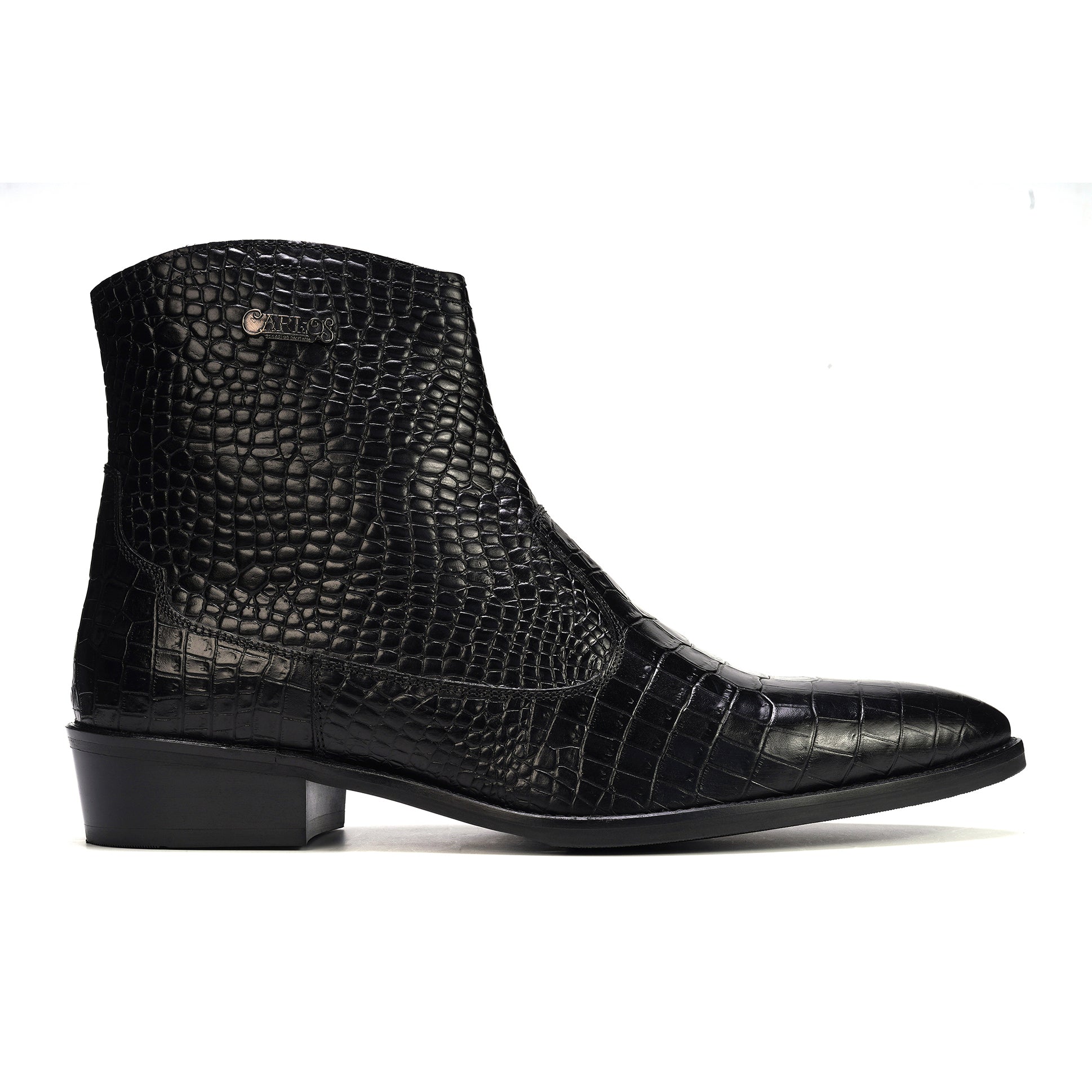 BOTÍN COWBOY ZAPPA CROCO BLACK PARA HOMBRE
