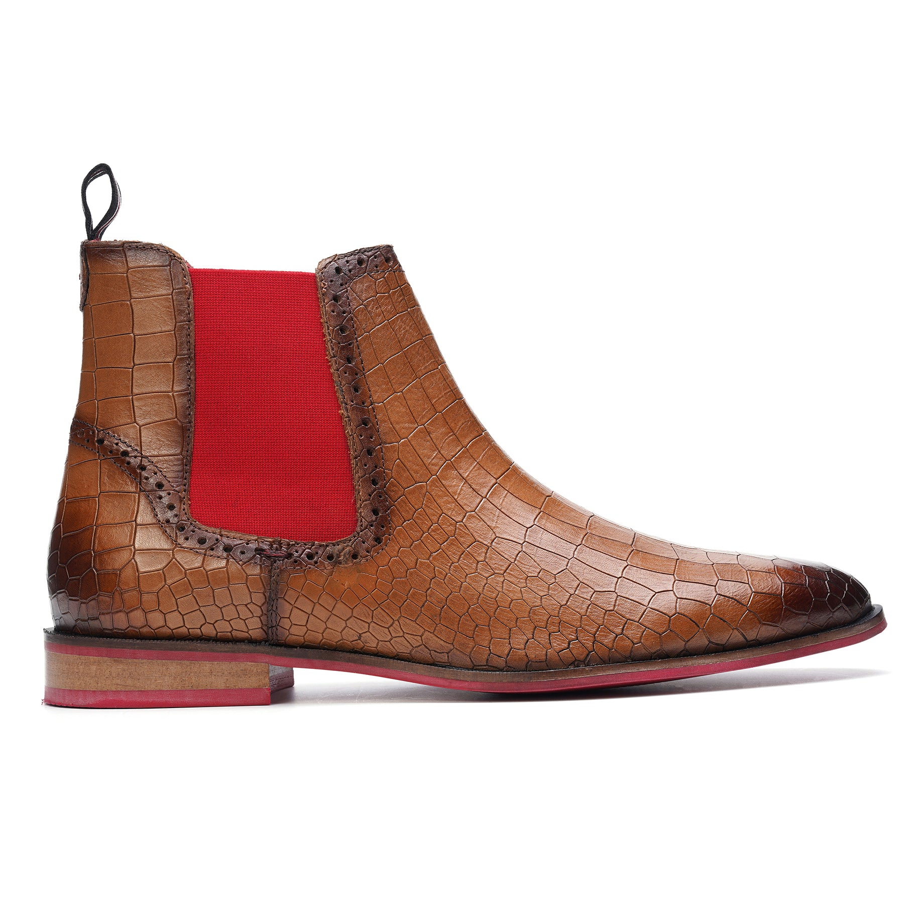BOTÍN CHELSEA MANTRA CROCO TAN PARA HOMBRE