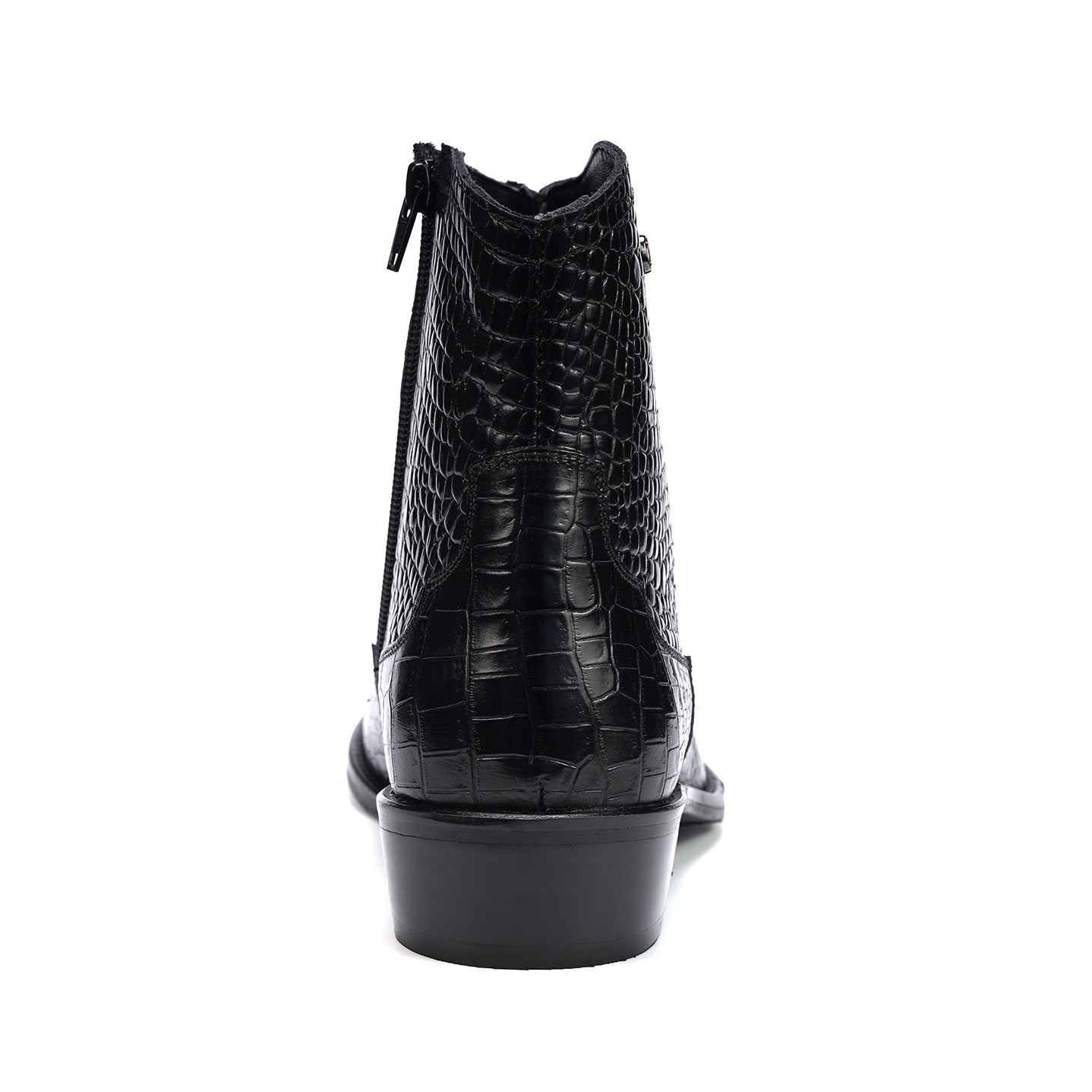 BOTÍN COWBOY ZAPPA CROCO BLACK PARA HOMBRE