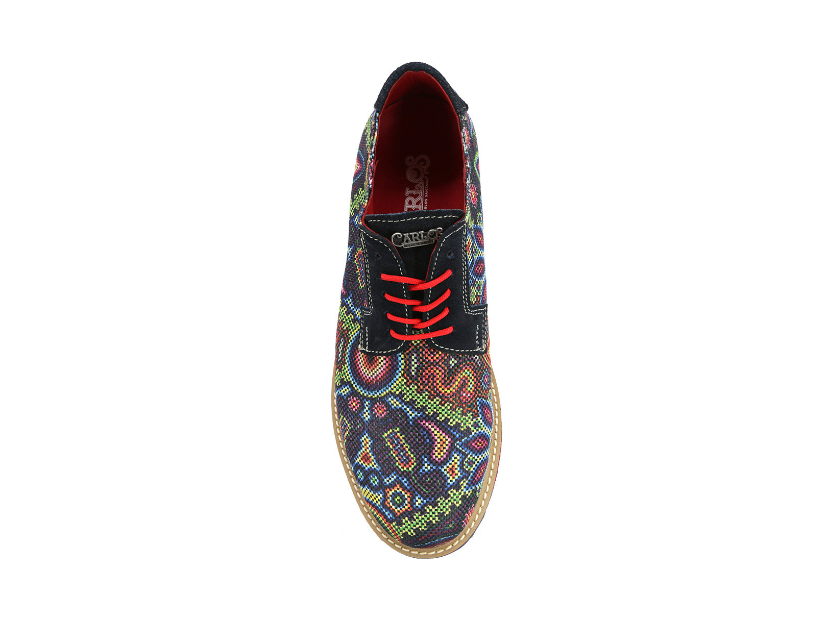Zapato Oxford Artesanal Huichol para Hombre.