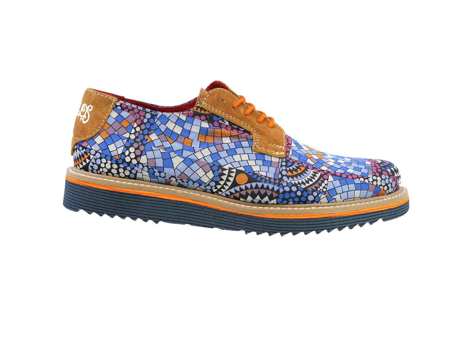 Zapato Oxford Artesanal Gaudí Multicolor para Hombre