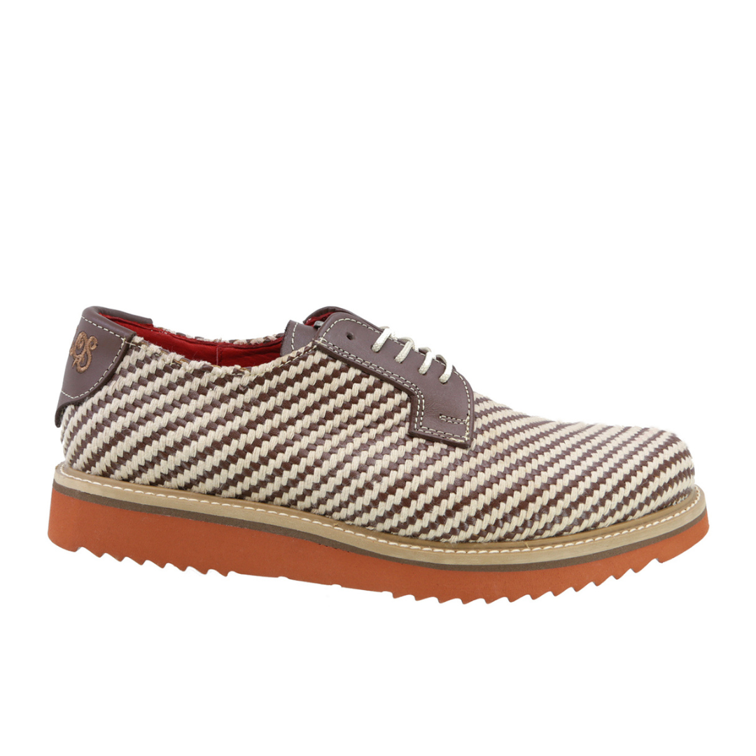 Zapato Oxford Artesanal Wellinton Beige para Hombre