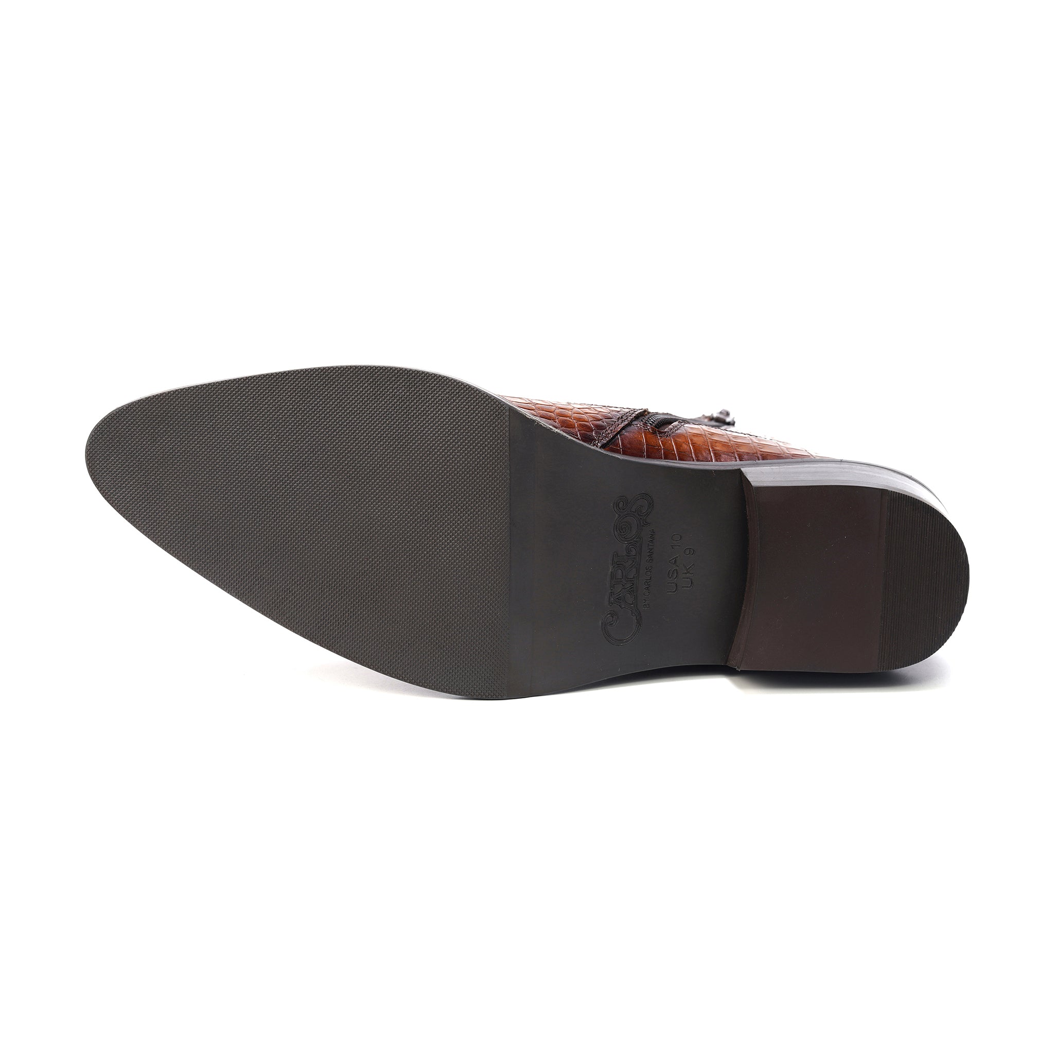 BOTÍN COWBOY ZAPPA CROCO TAN PARA HOMBRE CARLOS SANTANA