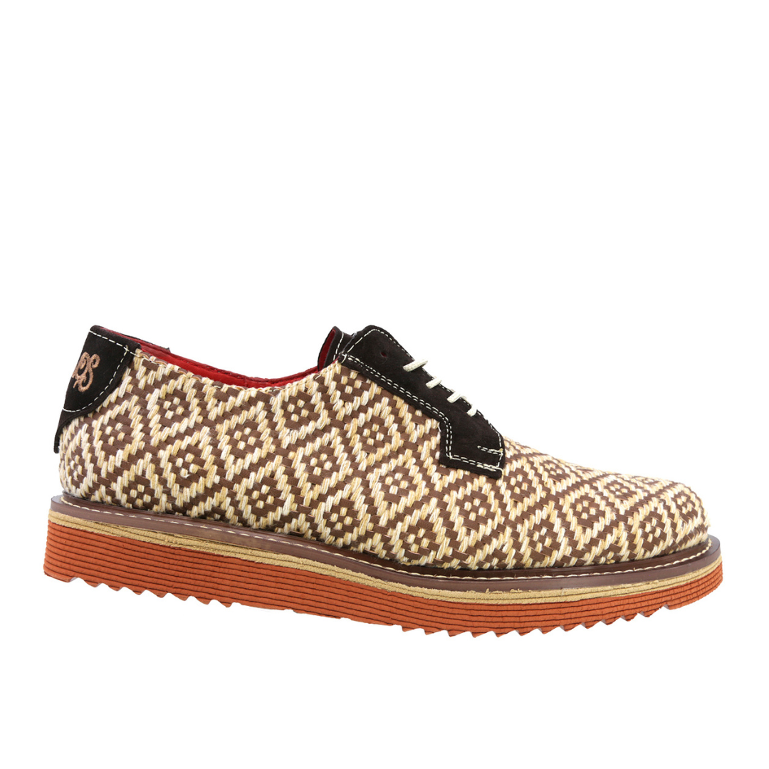 Zapato Oxford Artesanal Nelson Beige para Hombre